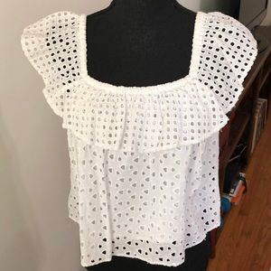 Sweet summer eyelet lace top from Rebecca Minkoff